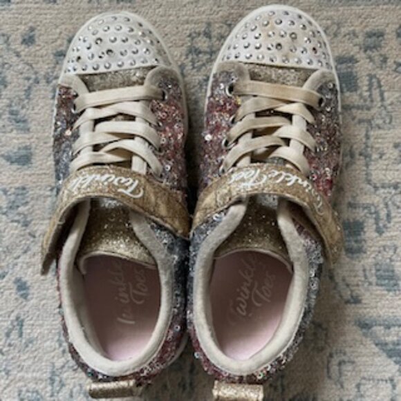 🧡3/15 Skechers Twinkle Toes Twinkle Sparks Sequin Flash Girls Unisex 13 - Picture 2 of 13